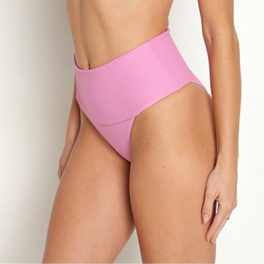 L*Space Desi High Waisted Bikini Bottom in Rosebud XS NWT - Picture 3 of 8